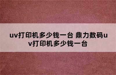 uv打印机多少钱一台 鼎力数码uv打印机多少钱一台